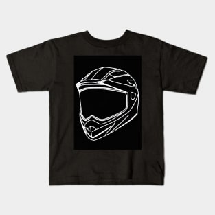 Motorcycle Helmet Kids T-Shirt